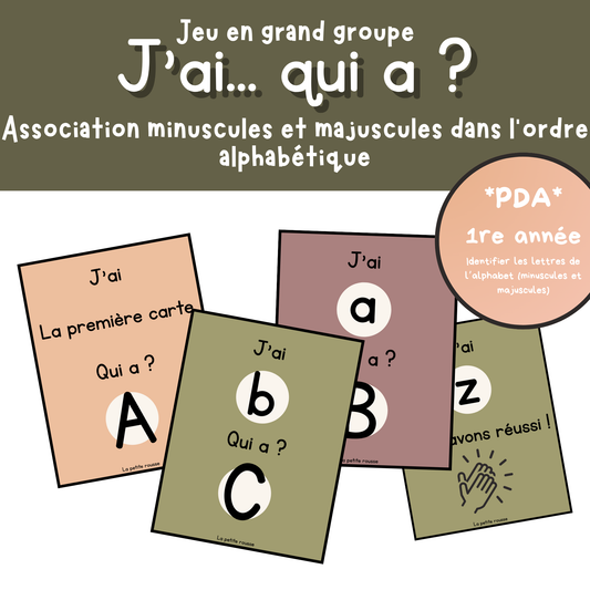 J'ai... qui a ? Alphabet